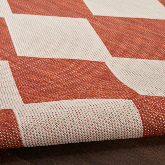 Nourison Positano Terracotta POS04 6 ft. X 9 ft. Rect. Rug