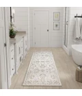 Nourison Astra Machine Washable Grey ASW20 2 ft. 2 in. x 8 ft. Rect. Rug
