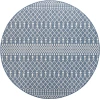 Nourison Positano Navy Blue POS02 12ft. Round Rug