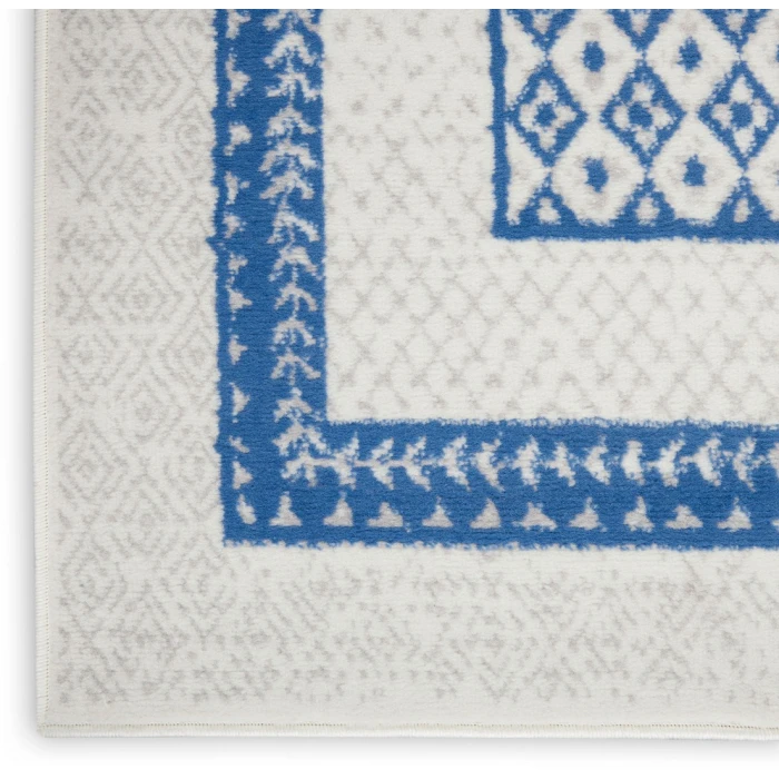 Nourison Whimsicle Ivory Blue WHS13 2ft. x 6ft. Rect. Rug