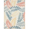 Nourison Home Aloha ALH18 Ivory Blue 7 ft. 10 in. X 10 ft. 6 in. Area Rug