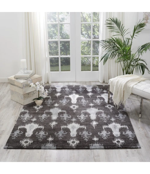 Nourison Home Silk Shadows Grey SHA09 5ft.6in. x 7ft.5in. Rect. Rug