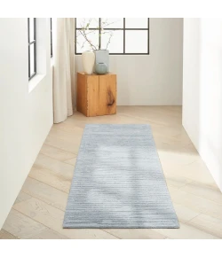 Calvin Klein CK010 Linear LNR01 Light Blue 2 ft. 3 in. X 8 ft. Area Rug