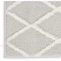 Nourison Feather Soft Grey Ivory FEA01 7ft.10in. x 9ft.10in. Rect. Rug