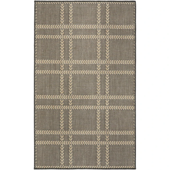 Nourison Home Horizon Indoor/Outdoor Black HOZ04 3ft. x 5ft. Rect. Rug
