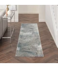 Nourison Rustic Textures Light Grey Blue RUS15 2ft. 2in. x 7ft. 6in. Rect. Rug