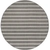 Nourison Positano Charcoal Ivory POS03 10ft. Round Rug