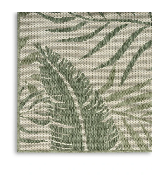 Nourison Garden Oasis Ivory Green GOA02 2 ft. X 6 ft. Rect. Rug