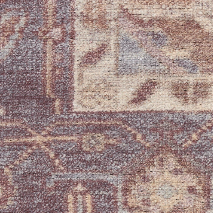 Nourison Vintage Washables Ivory Purple VWS13 7 ft. 10 in. X 9 ft. 10 in. Rect. Rug