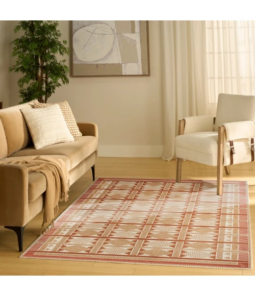 Nourison Nordic Rust NRC06 4 ft. X 6 ft. Rect. Rug