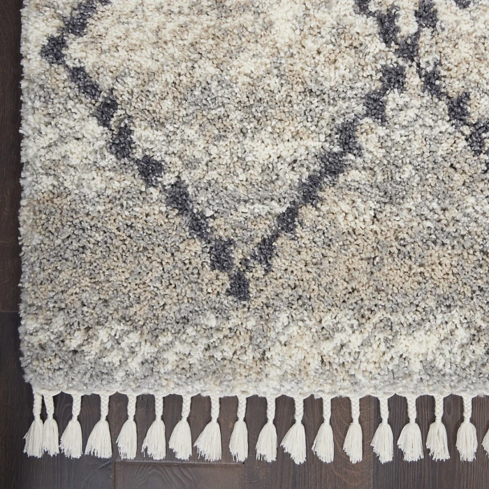 Nourison Home Oslo Shag Grey OSL01 9ft. x 12ft. Rect. Rug