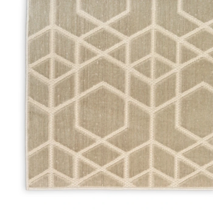Nourison Washable Charm Silver Ivory WCH01 6 ft. X 9 ft. Rect. Rug