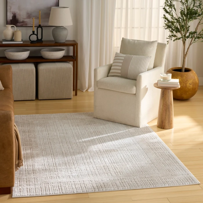Nourison Dekor Beige DEK06 4 ft. X 6 ft. Rect. Rug