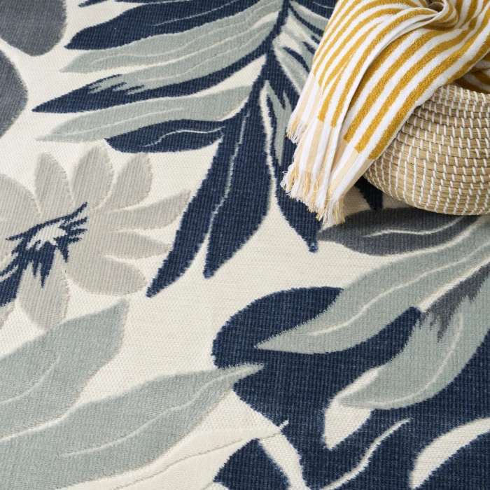 Nourison Suncoast Blue SNC02 9ft. x 12ft. Rect. Rug
