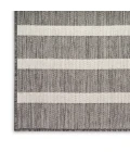 Nourison Positano Charcoal Ivory POS03 2 ft. X 6 ft. Rect. Rug