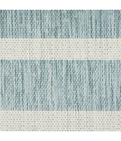 Nourison Positano Aqua Ivory POS03 10ft. Round Rug