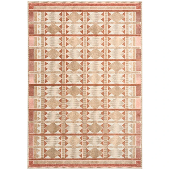Nourison Nordic Rust NRC06 4 ft. X 6 ft. Rect. Rug