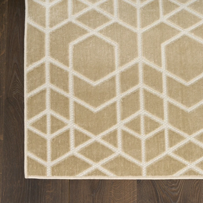 Nourison Home Washable Charm Beige WCH01 8ft. x 10ft. Rect. Rug