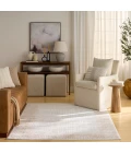 Nourison Dekor Ivory Beige DEK06 5 ft. 3 in. X 7 ft. Rect. Rug