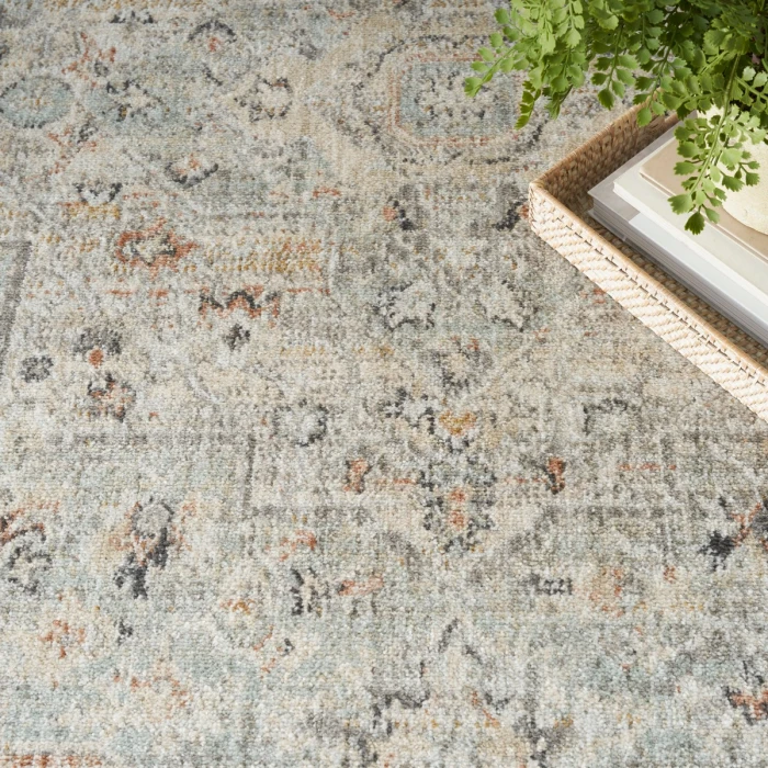 Nourison Oushak Home Light Grey OUS02 7 ft. X 10 ft. Rect. Rug