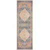 Nourison Home Vintage Washables VWS13 Blue Coral 2 ft. X 6 ft. Area Rug