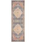 Nourison Vintage Washables Blue Coral VWS13 2 ft. X 6 ft. Rect. Rug