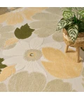 Nourison Aloha Ivory Green ALH42 3 ft. 6 in. X 5 ft. 6 in. Rect. Rug
