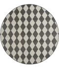 Nourison Positano Black POS04 12ft. Round Rug