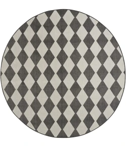 Nourison Positano Black POS04 12ft. Round Rug