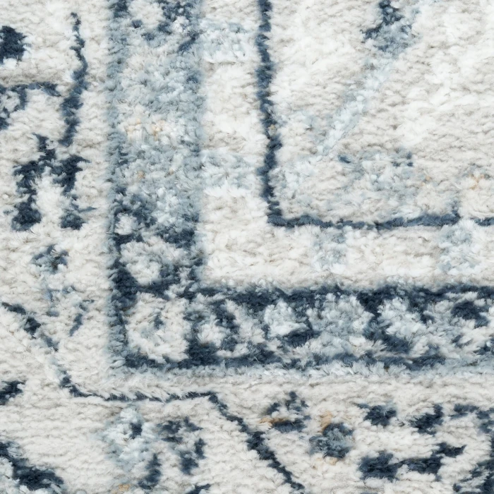 Nourison Dekor Grey Navy DEK03 5 ft. 3 in. X 7 ft. Rect. Rug