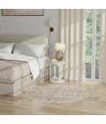 Nourison Oushak Home Light Grey OUS02 4 ft. X Round Rug