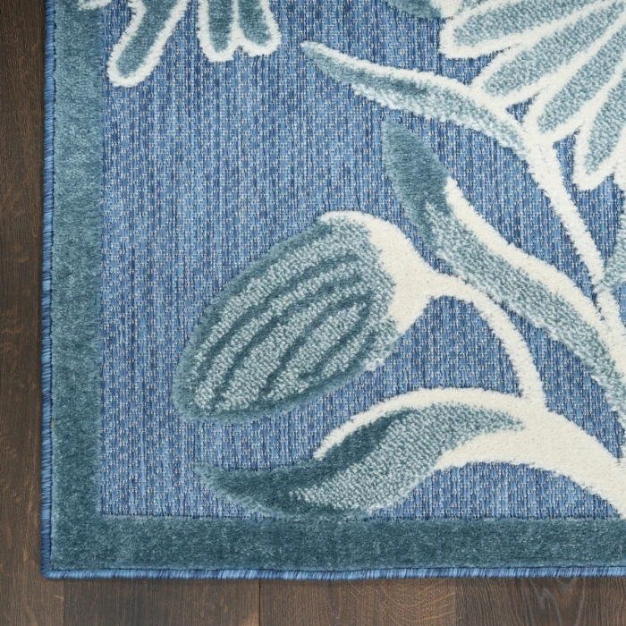Nourison Aloha Blue ALH33 5 ft. 3 in. X 7 ft. 5 in. Rect. Rug