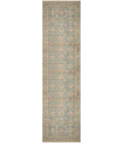 Nourison Home Vintage Washables VWS10 Navy Multicolor 2 ft. 2 in. X 8 ft. Area Rug