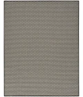 Nourison Courtyard Black White COU01 8 ft. X 10 ft. Rect. Rug