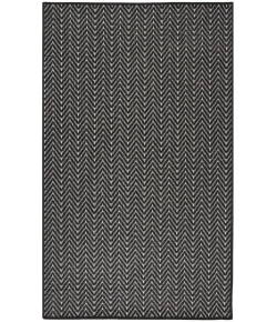 Nourison Home Horizon Indoor/Outdoor HOZ02 Black 3 ft. X 5 ft. Area Rug