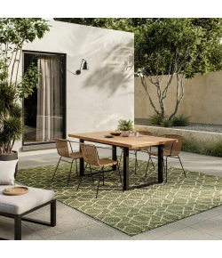 Nourison Home Horizon Indoor/Outdoor HOZ01 Green 6 ft. X 9 ft. Area Rug