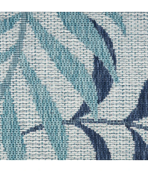 Nourison Garden Oasis Blue GOA01 2 ft. X 6 ft. Rect. Rug