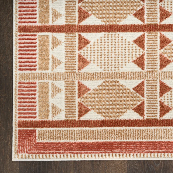 Nourison Nordic Rust NRC06 8 ft. X 10 ft. Rect. Rug