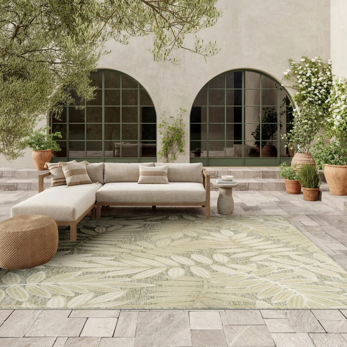 Nourison Aloha Ivory Sage ALH18 9 ft. X 12 ft. Rect. Rug