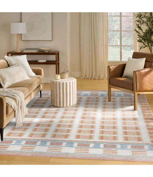 Nourison Nordic Ivory Rust NRC16 8 ft. X 10 ft. Rect. Rug