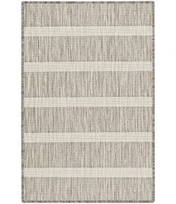 Nourison Positano Grey Ivory POS03 3ft. x 5ft. Rect. Rug