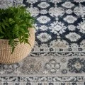 Nourison Dekor Grey Navy DEK02 5 ft. 3 in. X 7 ft. Rect. Rug