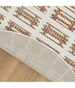 Nourison Nordic Ivory Rust NRC16 8ft. x Round Round Rug