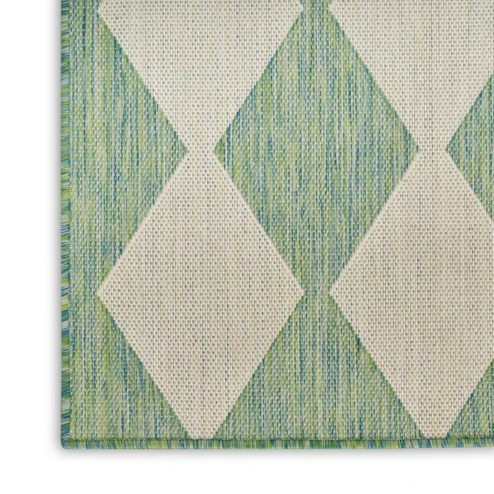 Nourison Positano Blue Green POS04 4 ft. X 6 ft. Rect. Rug