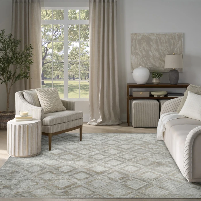 Nourison Dekor Grey DEK05 7 ft. 10 in. X 9 ft. 10 in. Rect. Rug
