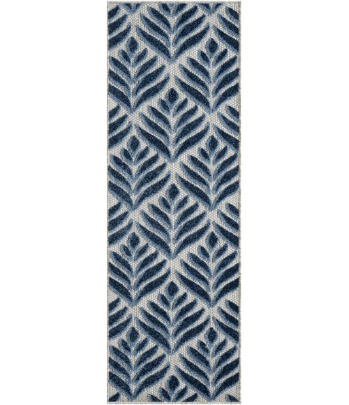 Nourison Aloha Blue ALH35 2 ft. 3 in. X 12 ft. Rect. Rug