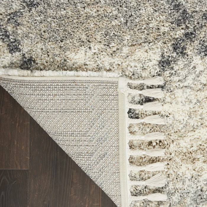Nourison Home Oslo Shag Grey OSL01 6ft.7in. x 9ft.6in. Rect. Rug