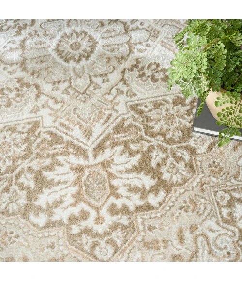 Nourison Dekor Taupe Ivory DEK08 5 ft. 3 in. X 7 ft. Rect. Rug