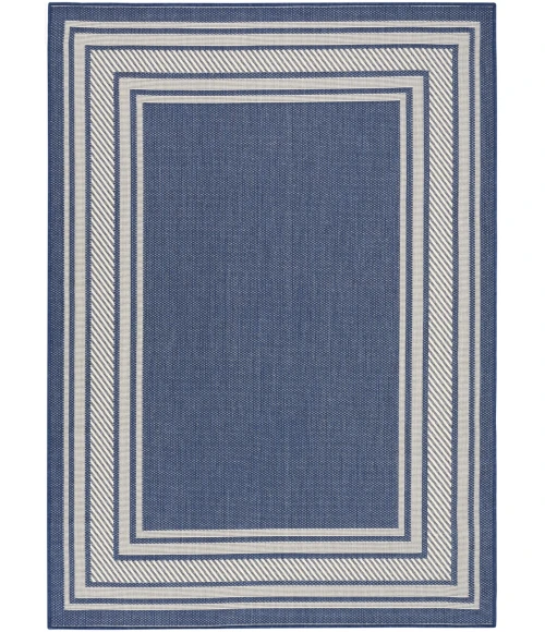 Nourison Horizon Indoor/Outdoor Navy HOZ03 4 ft. X 6 ft. Rect. Rug