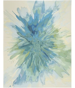 Nourison Home Color Splash Blue CSP04 7ft.10in. x 9ft.10in. Rect. Rug